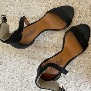 Lucky Brand Black Ankle Strap Heels